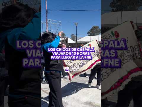 Los chicos de Caspala viajaron 10 horas para llegar a la FNE