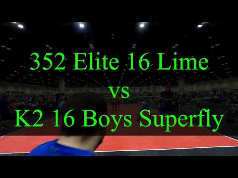 352 Elite 16 Lime vs K2 16 Boys Superfly