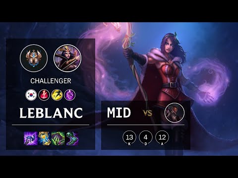 LeBlanc Mid vs Lucian - KR Challenger Patch 10.23