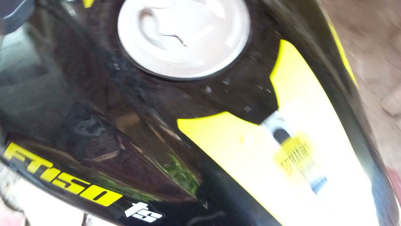 Cómo darle solución al problema del tapon de tanque de moto Ft150Ts (Le entra agua al tanque)