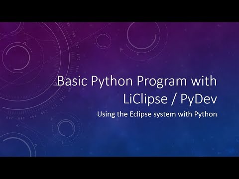 Python Pydev Liclipse Example Program Creation
