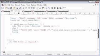 Download the video "Beginner PHP Tutorial - 147 - Registration Form Part 4"