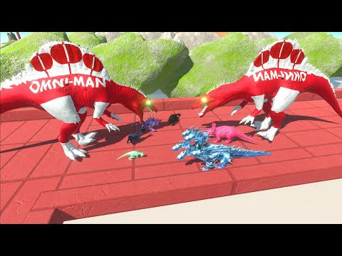 ESCAPE FROM OMNI MAN SPINOSAURUS - Animal Revolt Battle Simulator