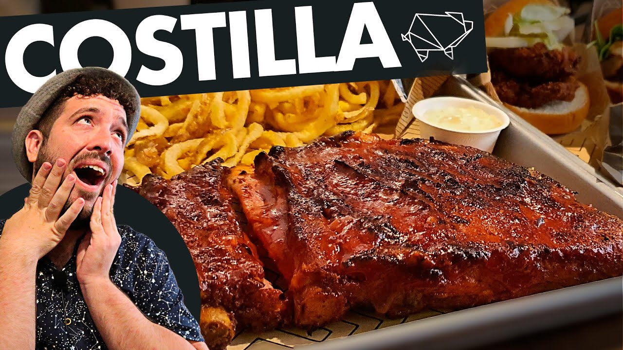 ¡EL PARAÍSO DE LAS COSTILLAS DE CERDO DE MADRID! Cenando costillar ST LOUIS y SANDUCHES VENEZOLANOS