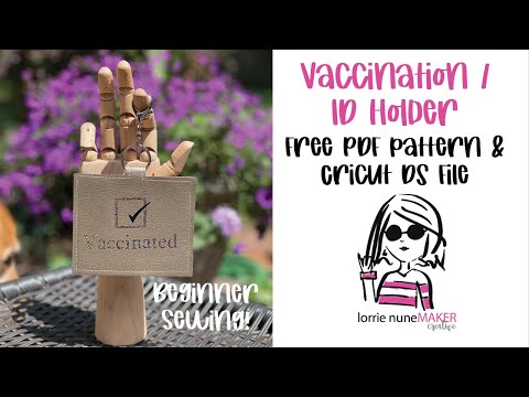 Vaccination Card / ID Holder – FREE PATTERN (Cricut & PDF) Easy Beginner Sewing Project