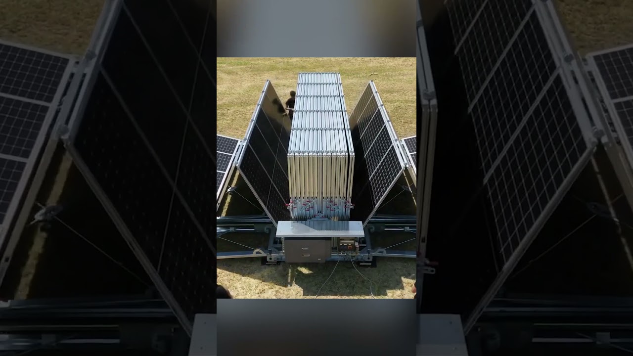 An entire solar farm can fit in a standard container