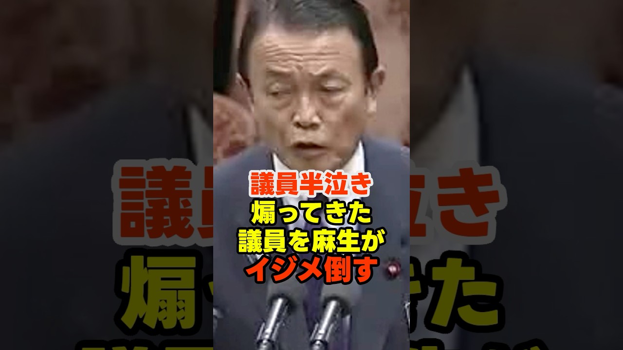 閣下の静かなるブチギレになす術がなくなる新人議員 #麻生太郎 #高市早苗 #政治