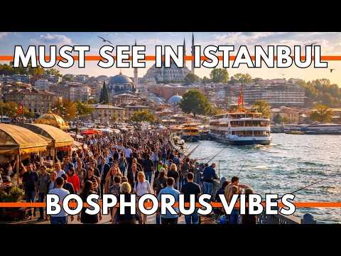 ISTANBUL TURKEY 2026 4K WALKING TOUR 🇹🇷 | Bosphorus Vibes on Galata Bridge- Eminönü → Karaköy