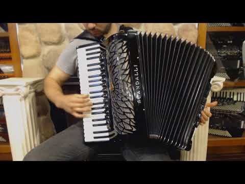 SCANAIRIVTMBK - Black Scandalli Air IV T Piano Accordion LMMM 41 120 $8499