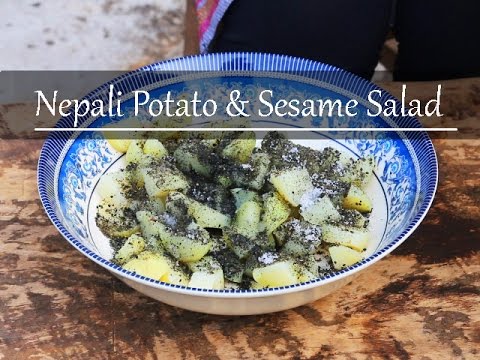 Aloo aur Til ka chutney | Potato and Sesame salad