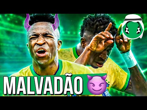 ♫ TÁ VOANDO!! VINÍCIUS JR: MALVADÃO! 😈 (Versão Seleção) | Paródia Malvadão 3 - Xamã