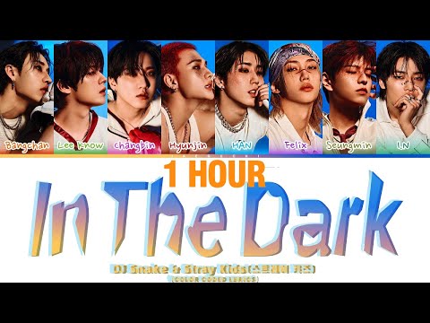 [1 HOUR] DJ Snake & Stray Kids 'In The Dark' (Color Coded Lyrics) | 1시간