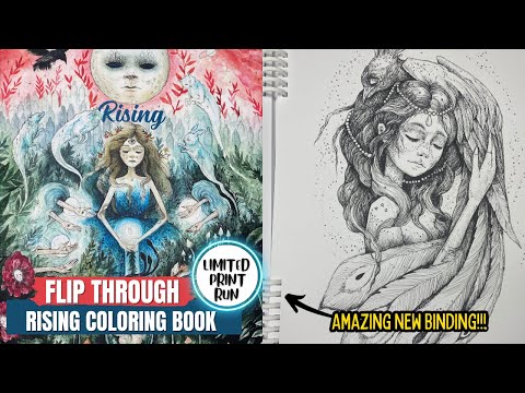Rising Coloring Book | Karolina Kubikowska | Flip Through (CLICK BINDING EDITION)
