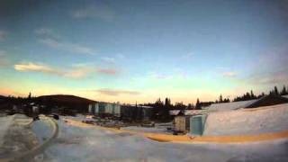 preview picture of video 'building Ice hotel Jukkasjärvi Icehotel 2011 2012 GOPRO HD'