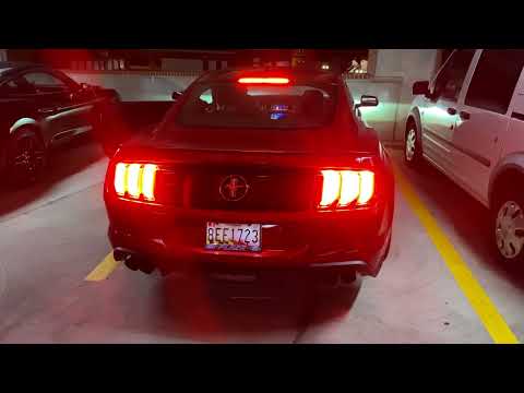 2020 Ford Mustang EcoBoost HPP Revs in Parking Garage