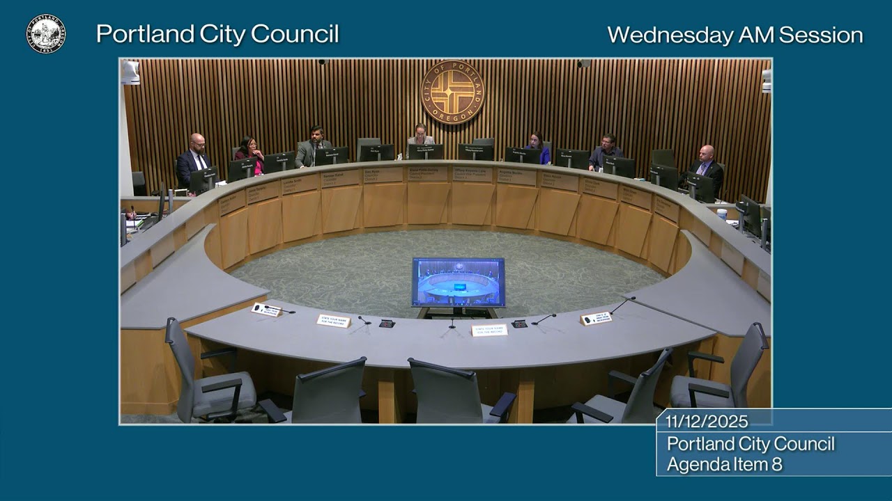 Portland City Council AM Session 11/12/25
