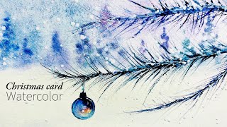 Watercolor Christmas Card Painting | Easy Winter Tutorial