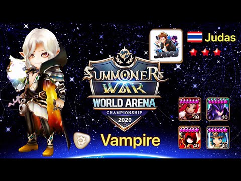 WORLD RANK 12 | Player Judas With He Toy Juliane In The World Arena - SummonersWar 魔靈召喚 光吸血鬼