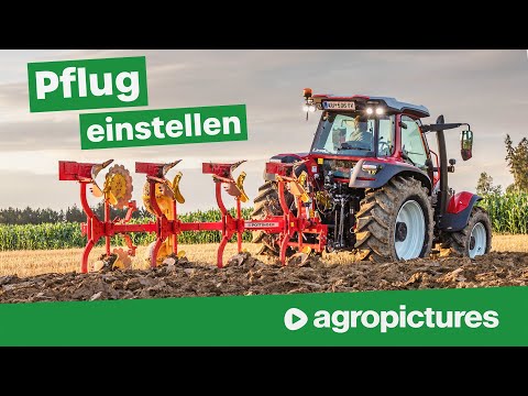 Pflug richtig einstellen | Lindner Lintrac 130 mit Pöttinger Servo 25 | Traktor Technik am Freitag
