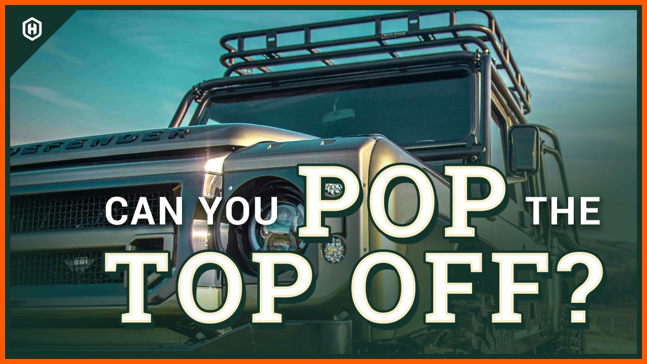 Can you take the hard top off a Defender?