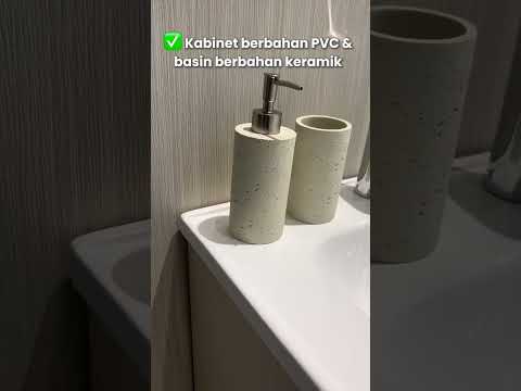 Gambar Fosa Hana Set Kabinet Kamar Mandi PVC - Putih/Krem