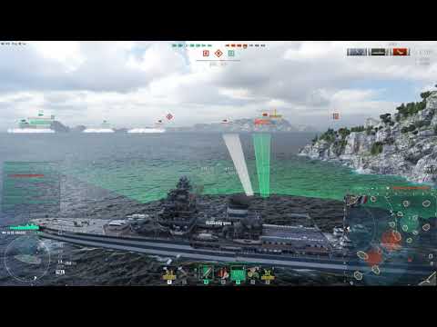 World of Warships CB De Grasse flank