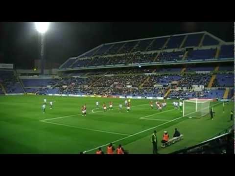 Gol del Hércules (Carlos Calvo) al Las Palmas ( visto desde fondo sur)
