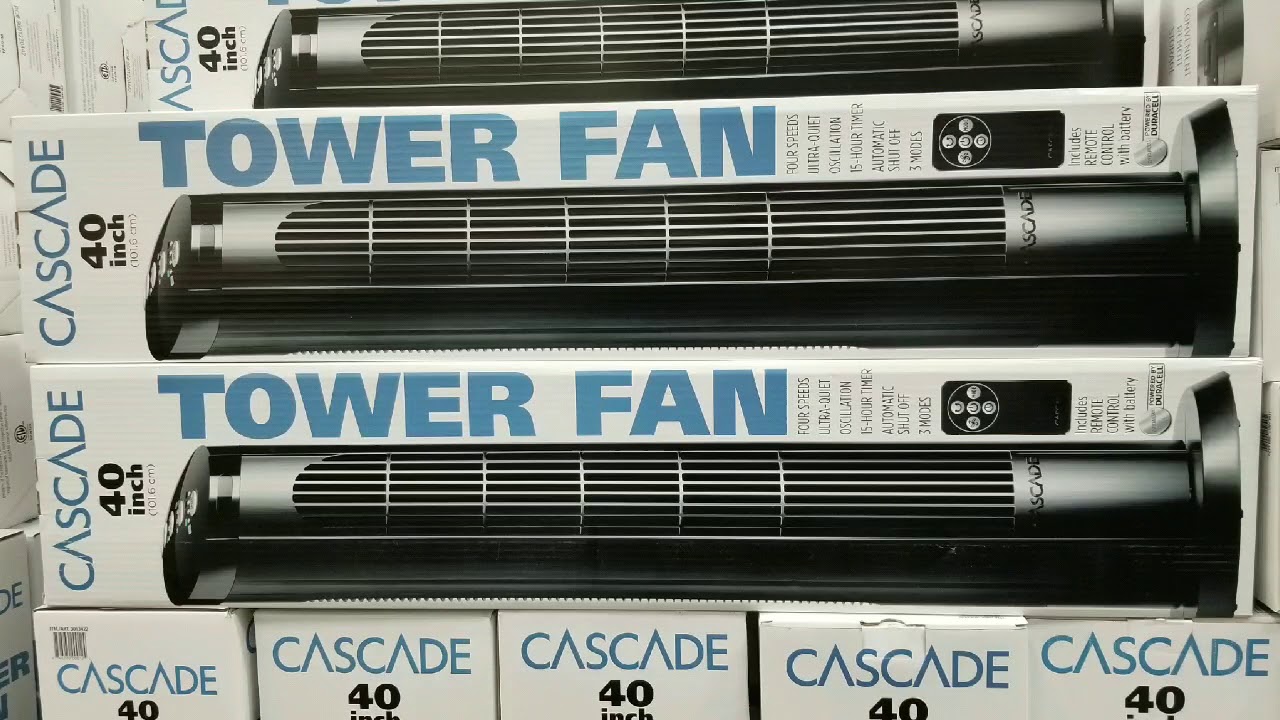 Costco! Cascade Tower Fan 40 Inch $29!!!