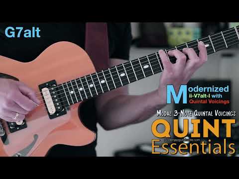 Modernizing a ii-V7-I progression with Quintal Voicings