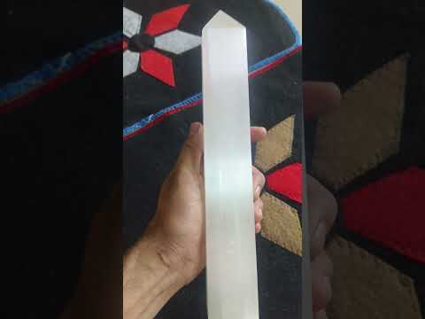 Selenite Spiral Tower Sculpture Selenite Spiral Tower Sculpture