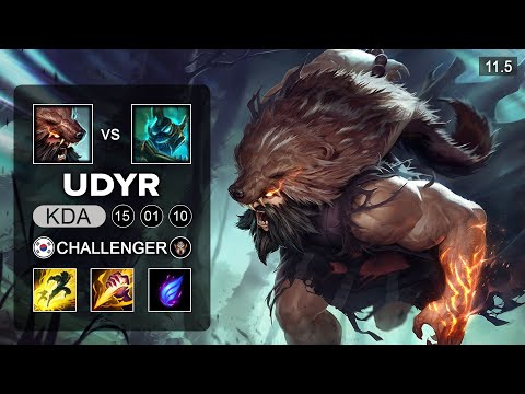 Udyr Jungle vs Hecarim - KR Challenger Patch 11.5