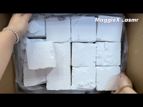 Jumbo Chalk Unboxing | Soft & Fluffy Gym Chalk Crushing for Anxiety Relief | ASMR