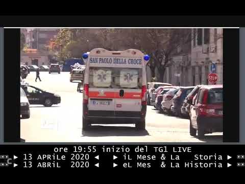 LUNEDÌ 13 aprile 2020 TG1 BOLLETTINO contagi, trend in calo: +3.153 (ultime 24 ore)