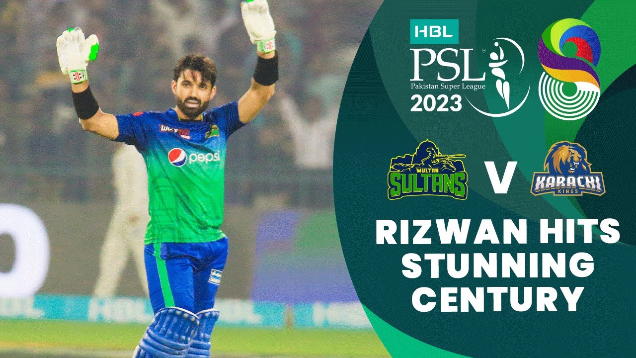 Mohammad Rizwan Hits Stunning Century | Multan vs Karachi | Match 11 | HBL PSL 8 | MI2T