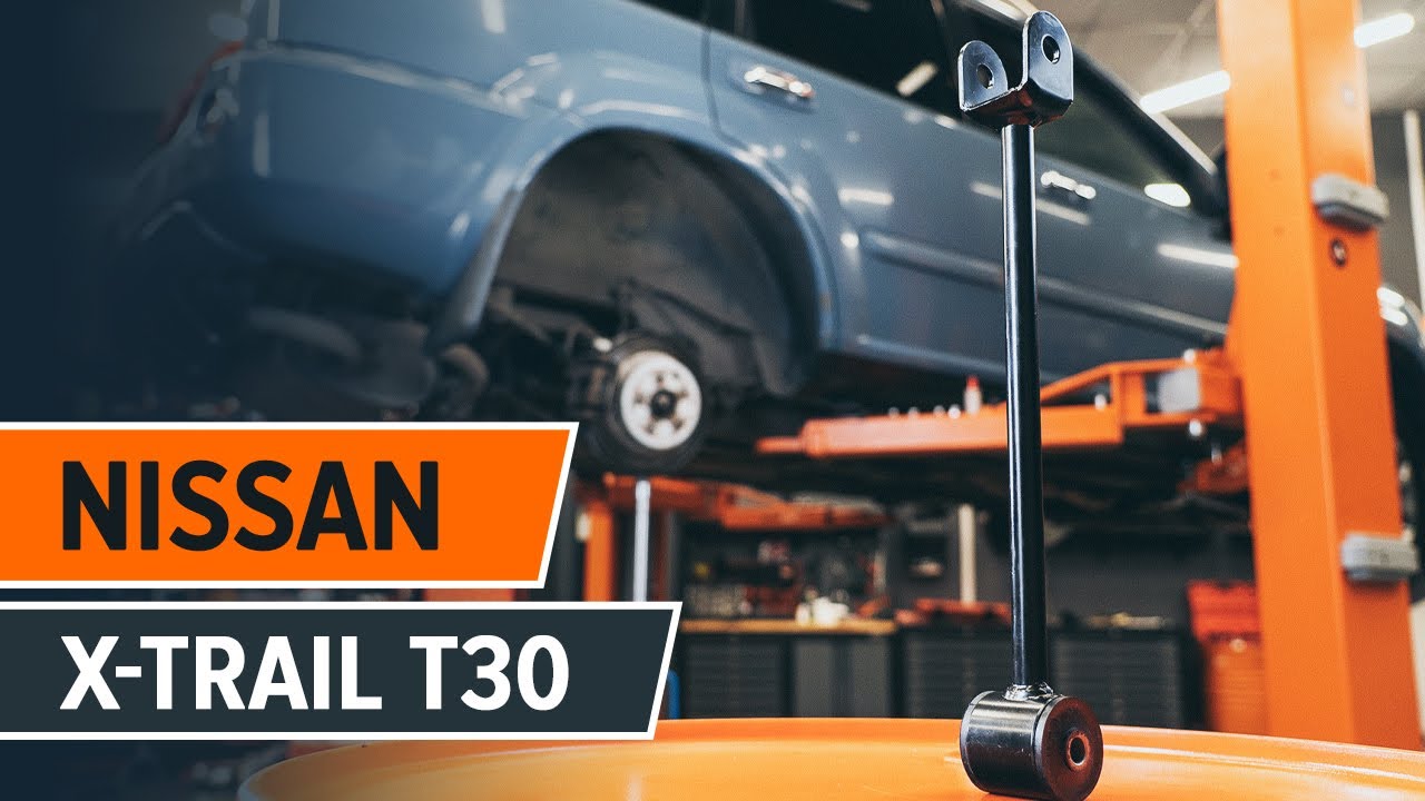 Como mudar braço oscilante inferior da suspensão traseira em Nissan X Trail T30 - guia de substituição