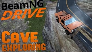 BeamNG Drive Gameplay - Exploring an Underground Cave! - Deep Earth - A Subterranean Map