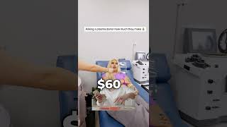 Asking plasma donors how much they make!💰have questions about how to donate plasma? #plasma #shorts
