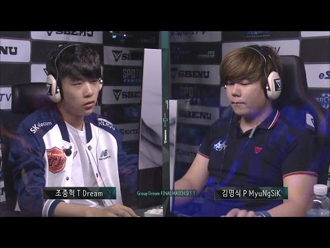 [SBENU SSL 2015] Dream vs MyuNgSiK RO.16 Group Dream Final Match set1 -EsportsTV, Starcraft 2