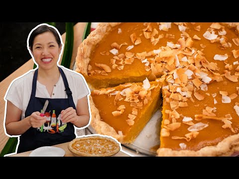 Coconut Pumpkin Pie Recipe - Hot Thai Kitchen!