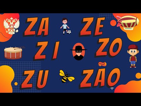 FAMÍLIA SILÁBICA DA LETRA Z // ZA ZE ZI ZO ZU ZÃO // FAMÍLIA DA LETRA Z.
