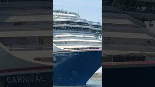 Carnival Glory sailing away! #shorts #carnivalcruise #carnivalglory #portcanaveral #cruiseship