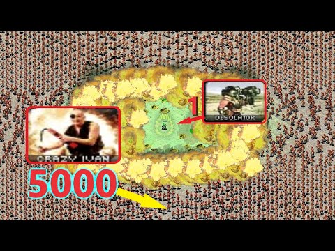 5k Crazy Ivan's vs 1 Desolator - Red Alert 2
