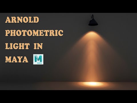Arnold photometric light In Maya IES Light Arnold Render Maya 2023