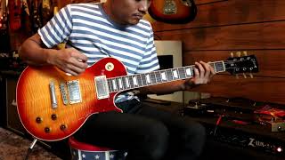 Video thumbnail for Review Gibson Lespaul Standard cherry Burst 2005 by Fusionmusic Studio