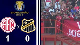 BRASILEIRO SÉRIE D 2026 - 10ª RODADA -  AMERICA 1X0 ÁGUA SANTA