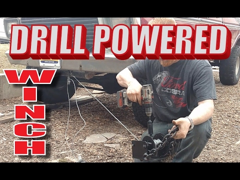 Drill powered Winch build