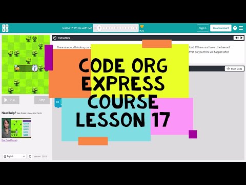 Code.org Lesson 17 - Code Org Express Course Lesson 17 If/Else with Bee - Course D Lesson 16