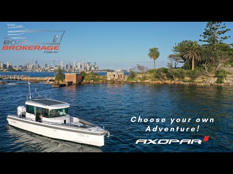 2020 Axopar 28 Cabin - Drone flight & test drive
