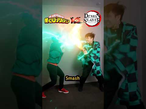 Tanjiro vs Deku Logic 🧠 #demonslayer #myheroacademia #tanjiro #deku #nezuko