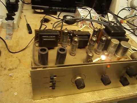 Testing Vintage Knight Stereo Tube Amplifier (1)